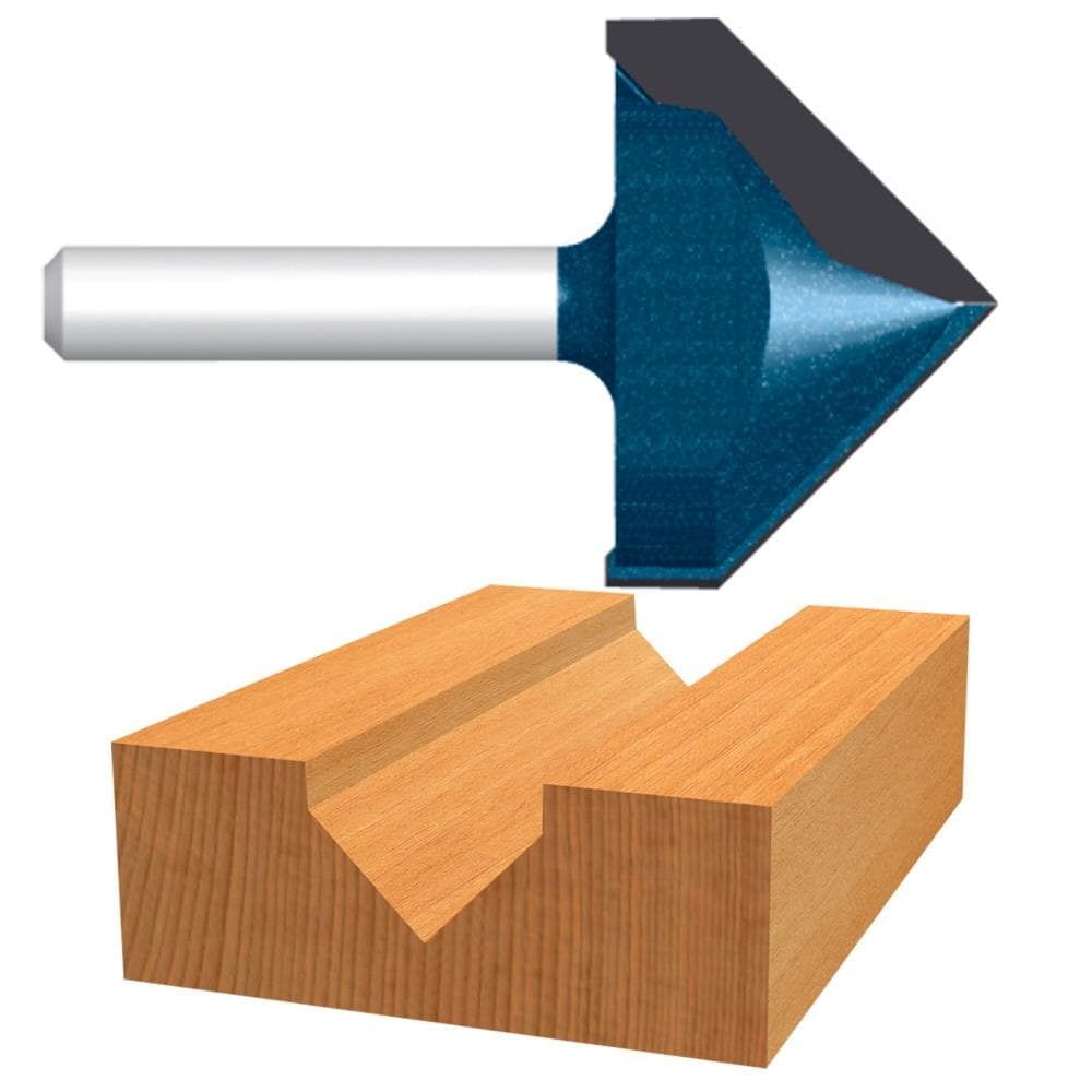 9/16-in Carbide-tipped V-groove and Scoring Router Bit 85219MC