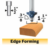 3/8-in Carbide-tipped Roundover Router Bit 85594MC