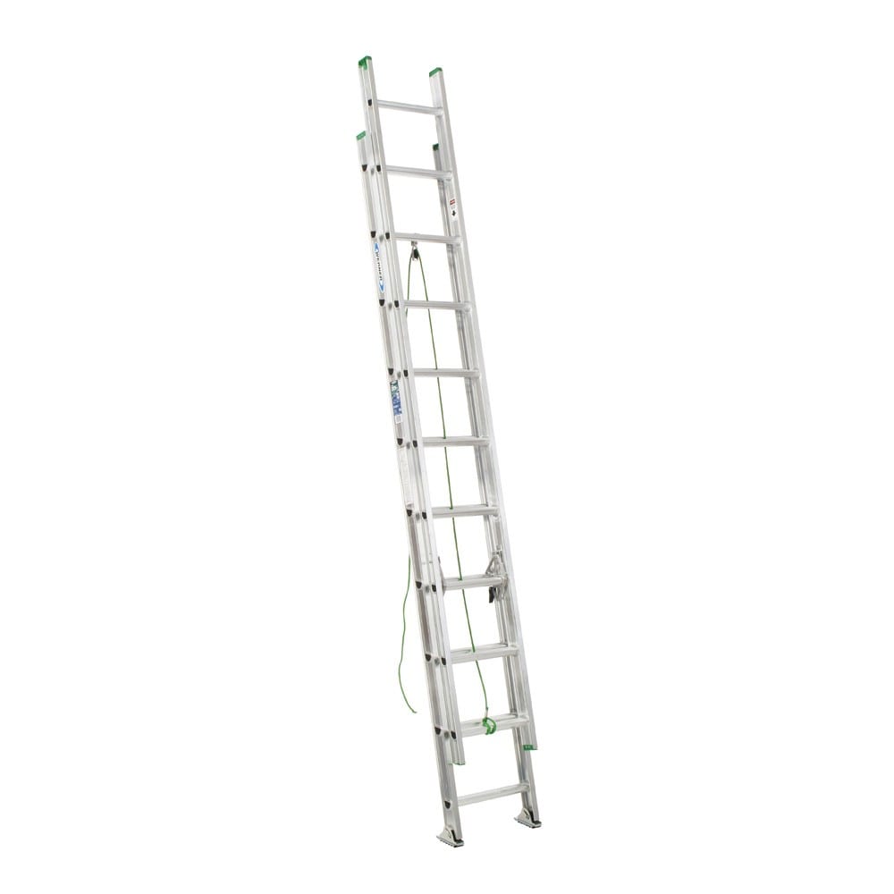 D1200-2 20-ft Aluminum Type 2-225-lb Load Capacity Extension Ladder D1220-2