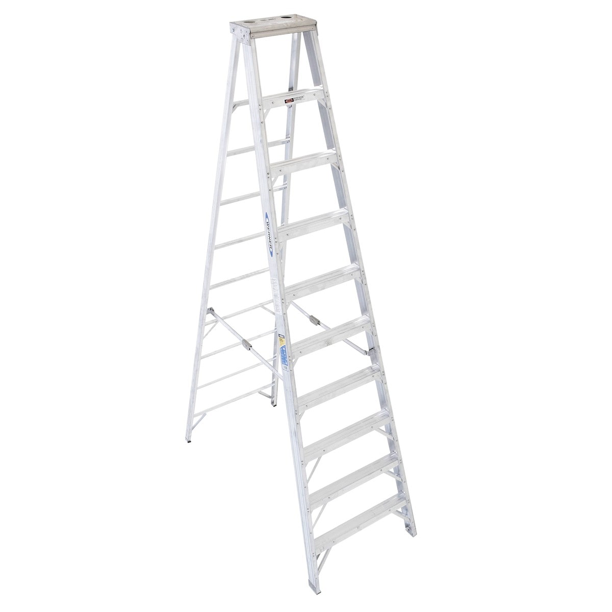 400 10-ft Aluminum Type 1AA-375-lb Load Capacity Step Ladder 410