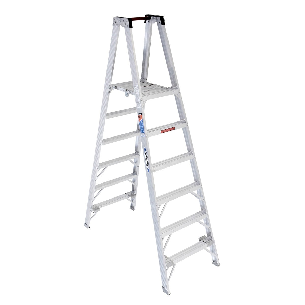 PT370 8-ft Aluminum Type 1A-300-lb Load Capacity Platform Step Ladder PT376