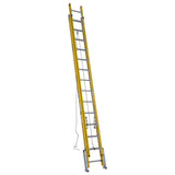 D7100-2 Leveling 28-ft Fiberglass Type 1AA-375-lb Load Capacity Extension Ladder D7128-2LV