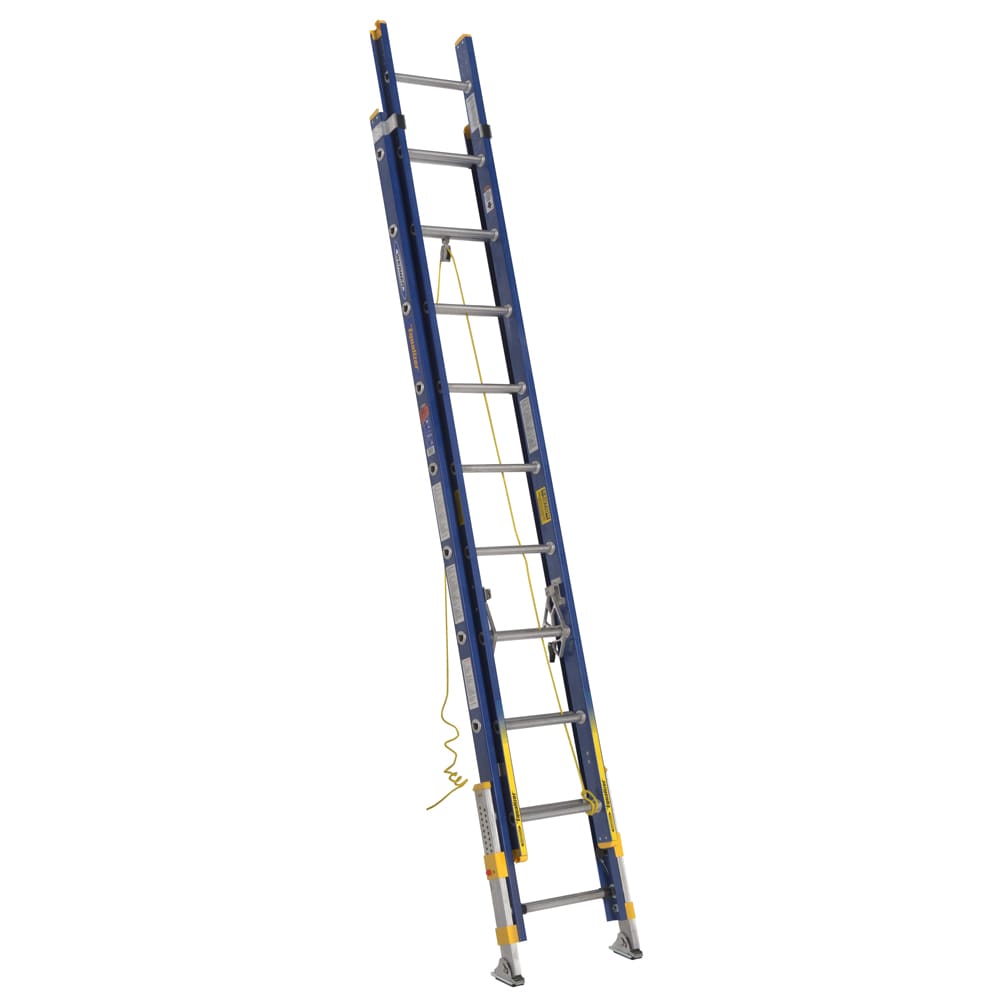 Equalizer 20-ft Fiberglass Type 1A-300-lb Load Capacity Extension Ladder D8220-2EQ