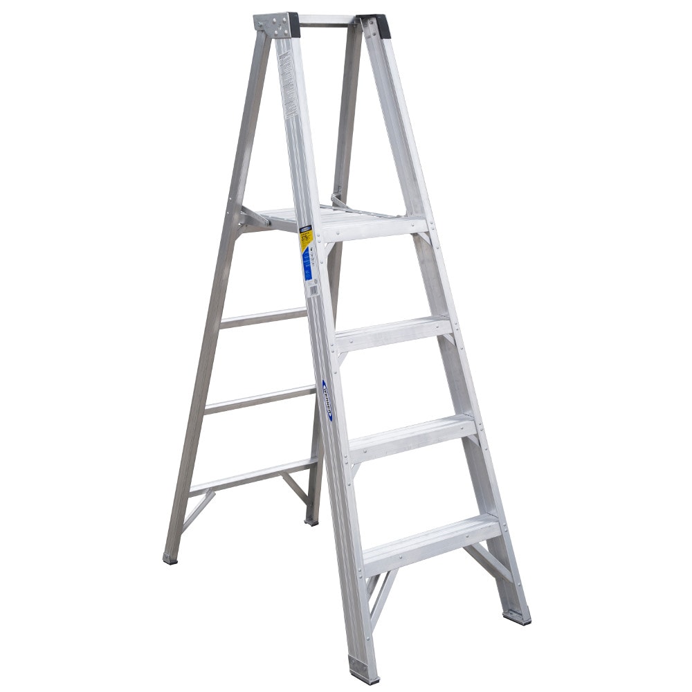 P400 6-ft Aluminum Type 1AA-375-lb Load Capacity Platform Step Ladder P404