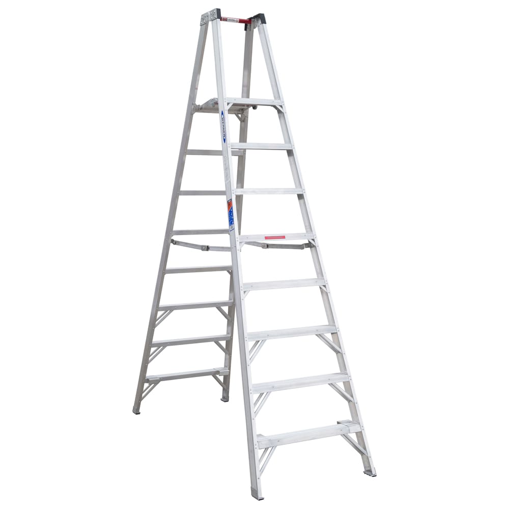 PT370 10-ft Aluminum Type 1a- 300-lb Load Capacity Platform Step Ladder PT378