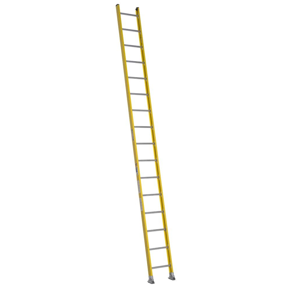 7100-1 16-ft Fiberglass Type 1AA-375-lb Load Capacity Straight Ladder 7116-1