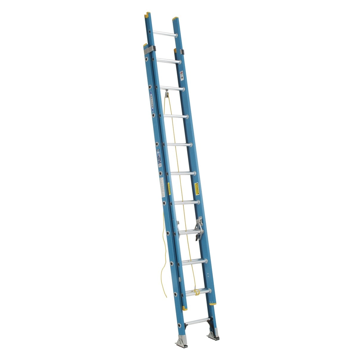 D6000-2 20-ft Fiberglass Type 1- 250-lb Load Capacity Extension Ladder D6020-2