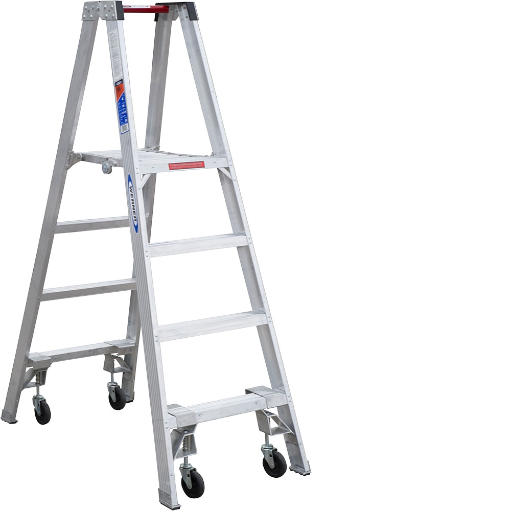 PT370 6-ft Aluminum Type 1A-300-lb Load Capacity Platform Step Ladder PT374-4C