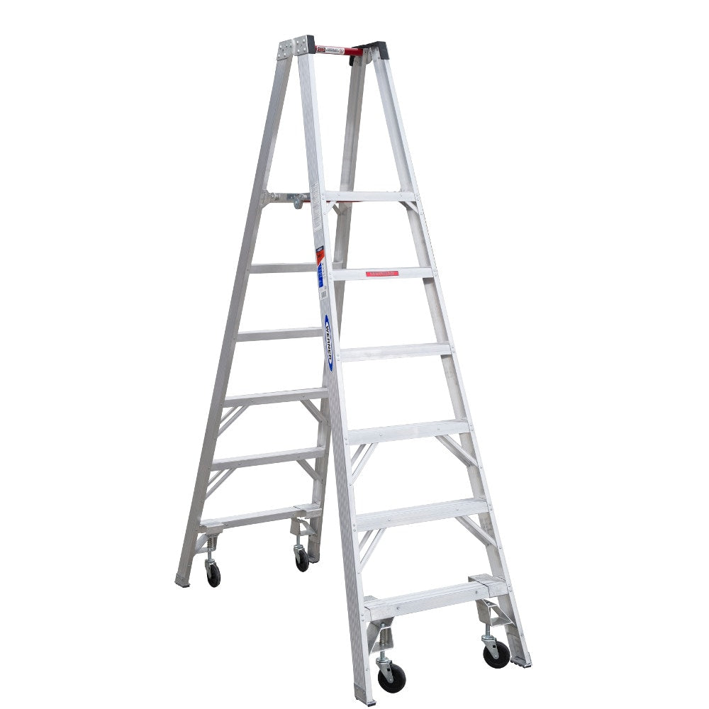 PT370 8-ft Aluminum Type 1a- 300-lb Load Capacity Platform Step Ladder PT376-4C