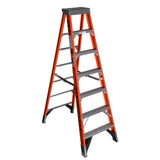 7400 7-ft Fiberglass Type 1AA-375-lb Load Capacity Step Ladder 7407