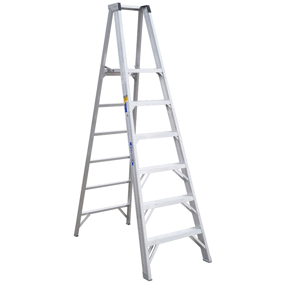 P400 8-ft Aluminum Type 1AA-375-lb Load Capacity Platform Step Ladder P406