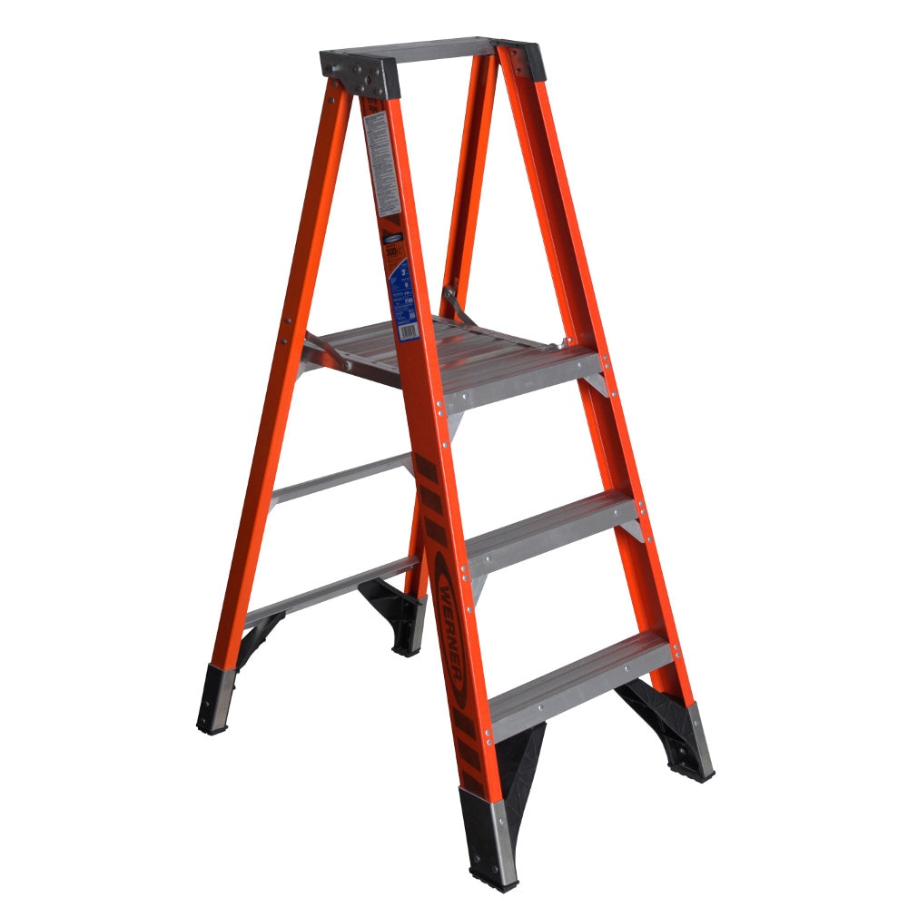 P7400 5-ft Fiberglass Type 1A-300-lb Load Capacity Platform Step Ladder P7403