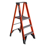 P7400 5-ft Fiberglass Type 1A-300-lb Load Capacity Platform Step Ladder P7403