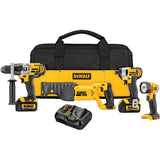 XR 4-Tool 20-Volt Max Power Tool Combo Kit with Soft Case (2-Batteries and charger Included) DCK492L2