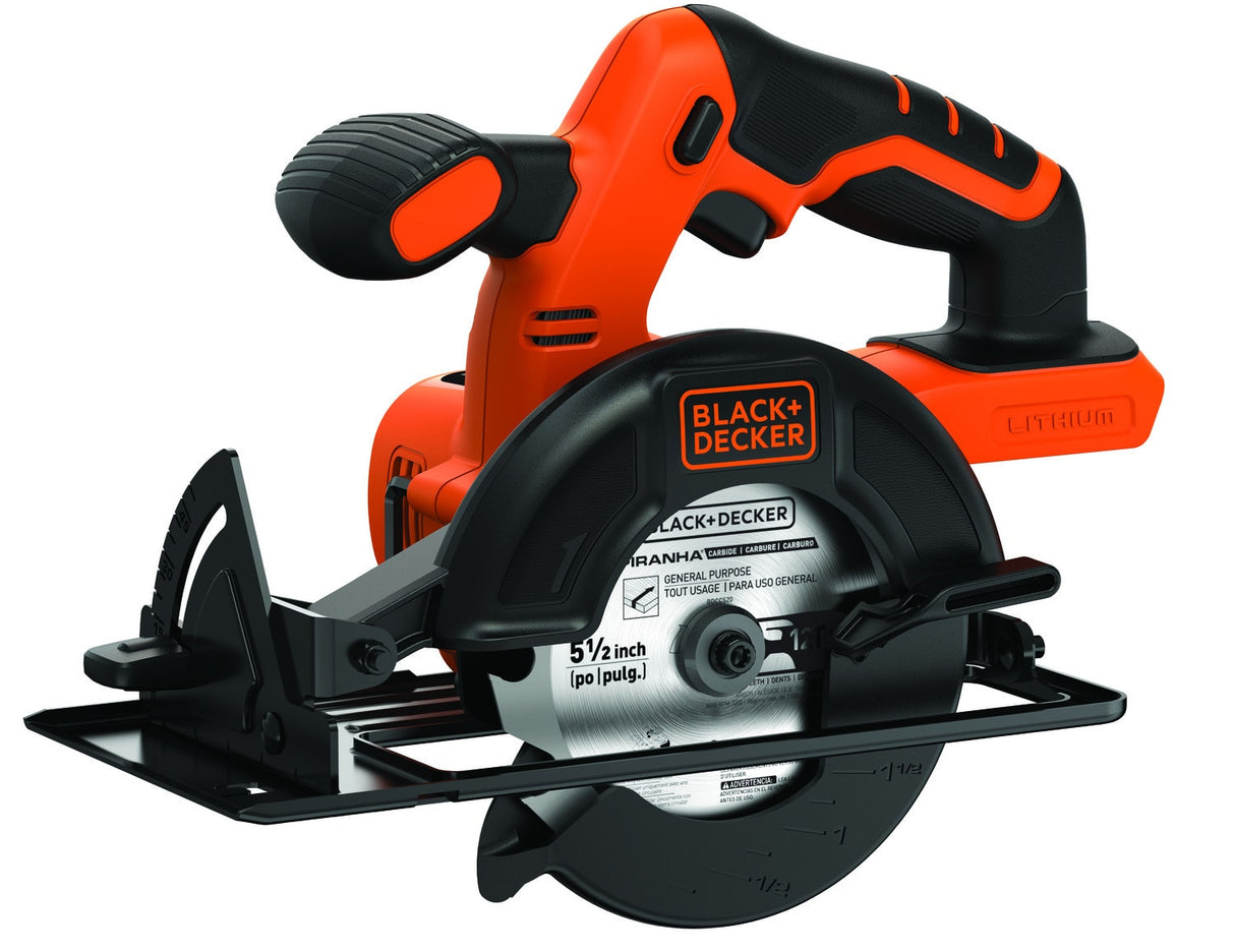 20-volt Max 5-1/2-in Cordless Circular Saw (Bare Tool) BDCCS20B