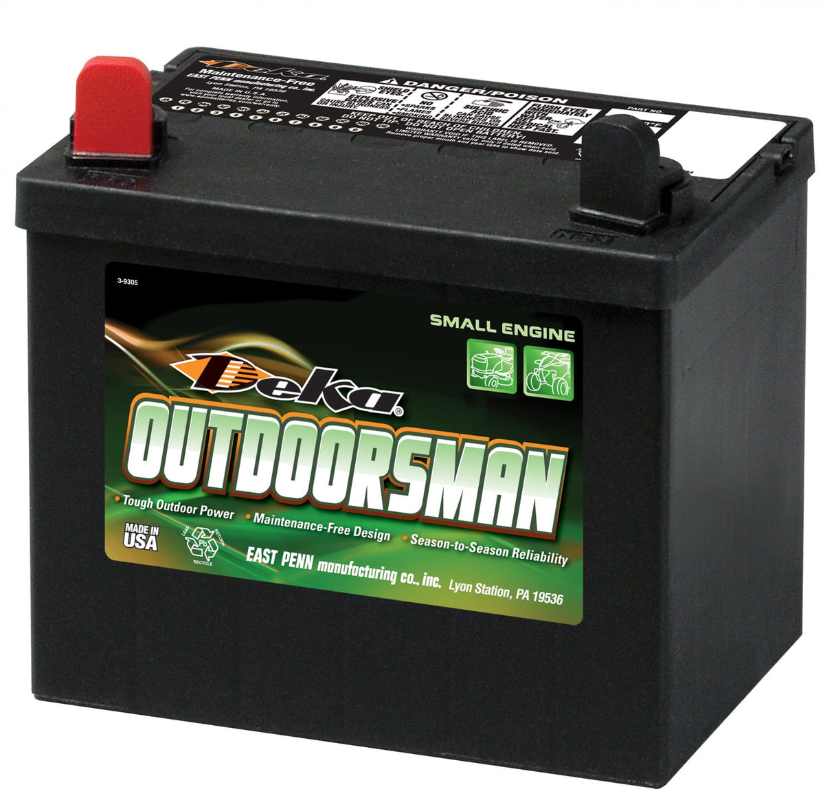 12V 350 CCA Mower Battery, Maintenance-Free, Reliable Cranking Power 11U1L