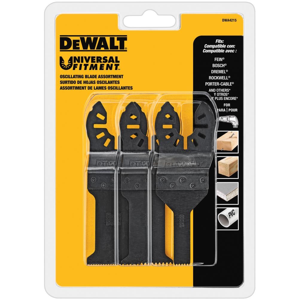 3-Pack Bi-Metal Oscillating Tool Blade DWA4215C