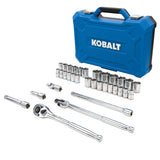 33-Piece Standard (SAE) and Metric Polished Chrome Mechanics Tool Set with Hard Case 86757