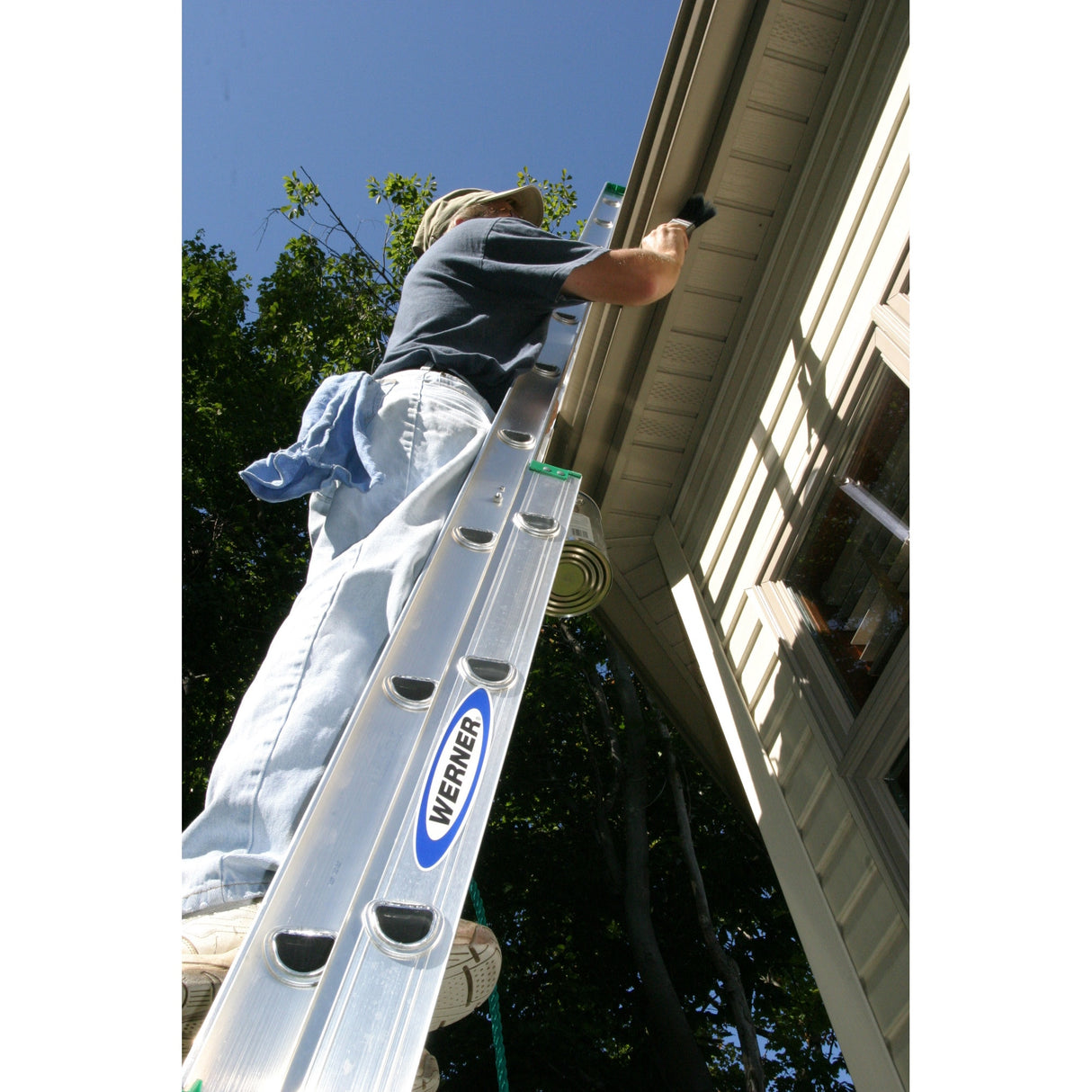 D1200-2 20-ft Aluminum Type 2-225-lb Load Capacity Extension Ladder D1220-2