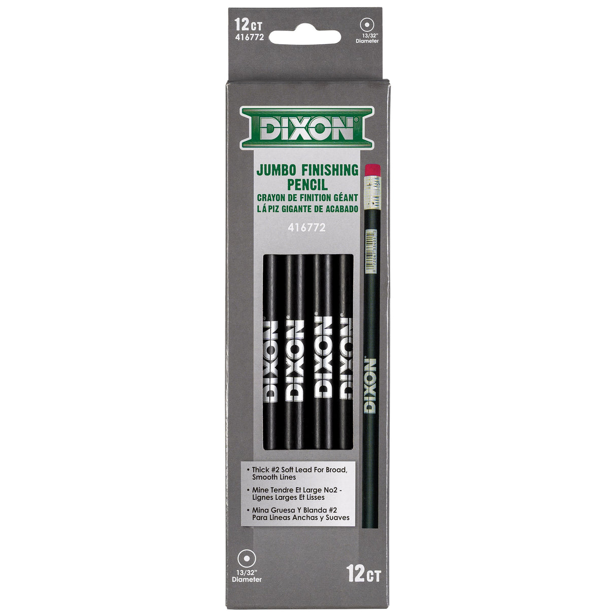 12-Pack Jumbo #2 Black Pencil 33412