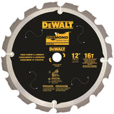 12-in 16-Tooth Diamond Miter Saw Blade DWA31216PCD