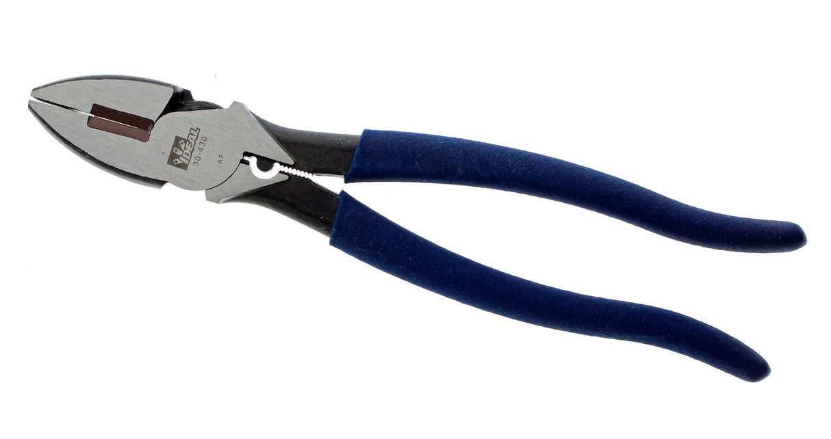 Fish Tape Puller 9.5-in Electrical Lineman Pliers Wire Cutter 30-430