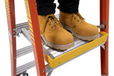 PD6200 12-ft Fiberglass Type 1A-300-lb Load Capacity Podium Step Ladder PD6210-4C