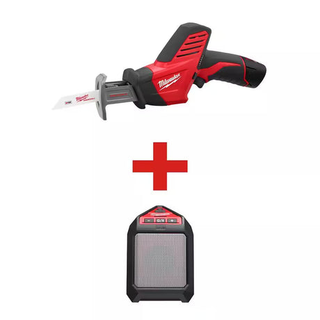 M12 12-Volt Lithium-Ion Cordless Hackzall Reciprocating Saw Kit with M12 Compact Battery (2-Pack)