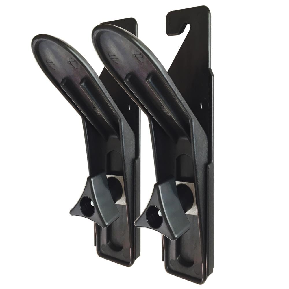 Black PVC Crown Moulding Hanger Clamps - 2-Pack, 2-1/4-in Jaw Opening - Easy Installation & Perfect Fit - DIY Essential SL100