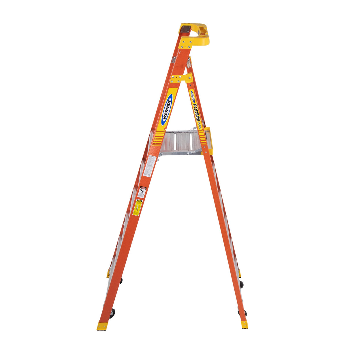 PD6200 9-ft Fiberglass Type 1a- 300-lb Load Capacity Podium Step Ladder PD6206-4C