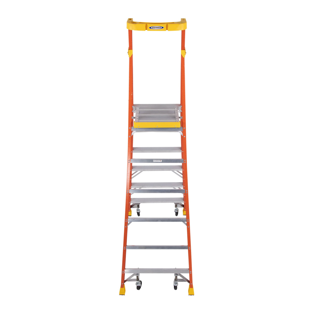 PD6200 9-ft Fiberglass Type 1a- 300-lb Load Capacity Podium Step Ladder PD6206-4C