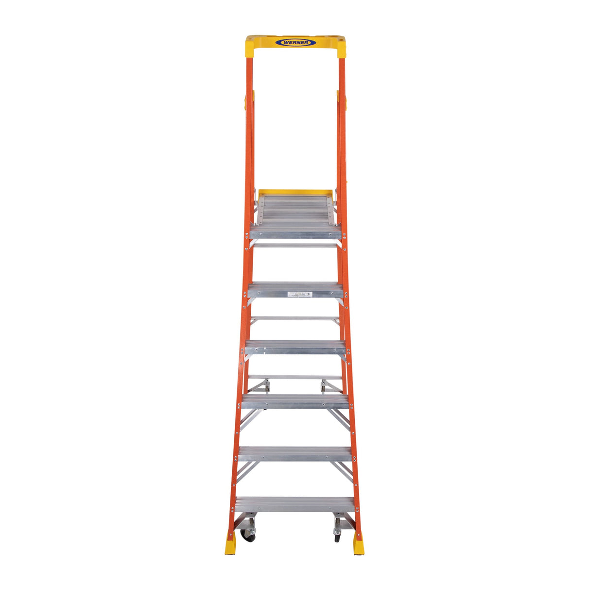 PD6200 9-ft Fiberglass Type 1a- 300-lb Load Capacity Podium Step Ladder PD6206-4C