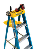 6000S 4-ft Fiberglass Type 1-250-lb Load Capacity Step Ladder 6004S