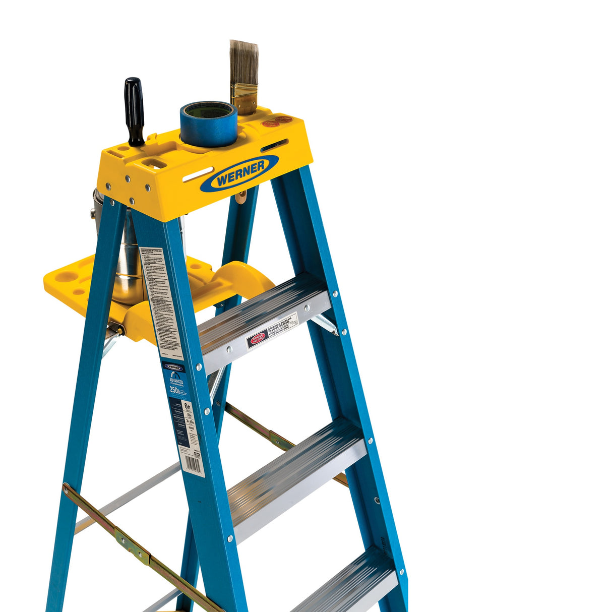 6000S 4-ft Fiberglass Type 1-250-lb Load Capacity Step Ladder 6004S