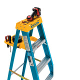 6000S 4-ft Fiberglass Type 1-250-lb Load Capacity Step Ladder 6004S