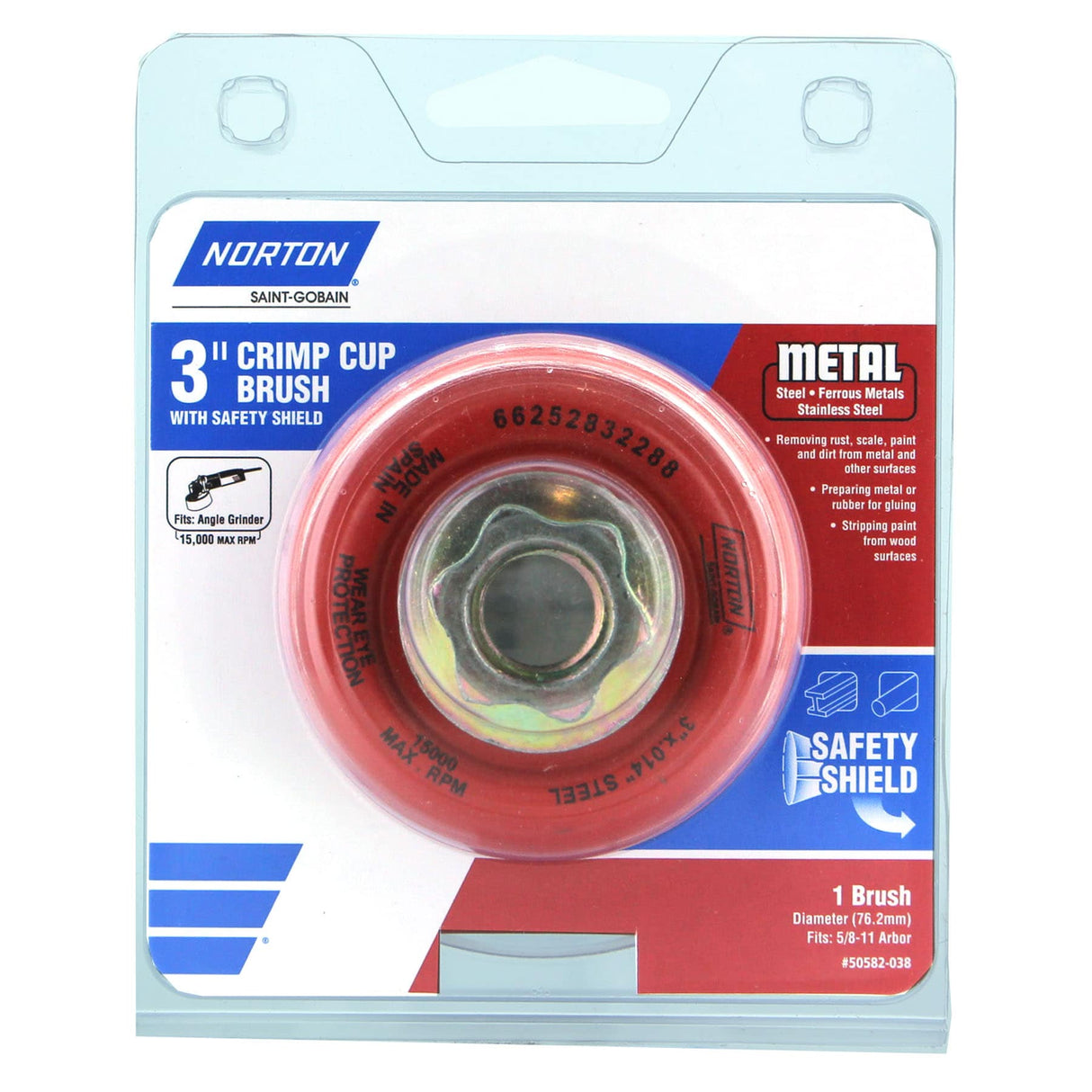 Crimp Cup 3-in Coarse Crimp Cup Angle Grinder 50582-038