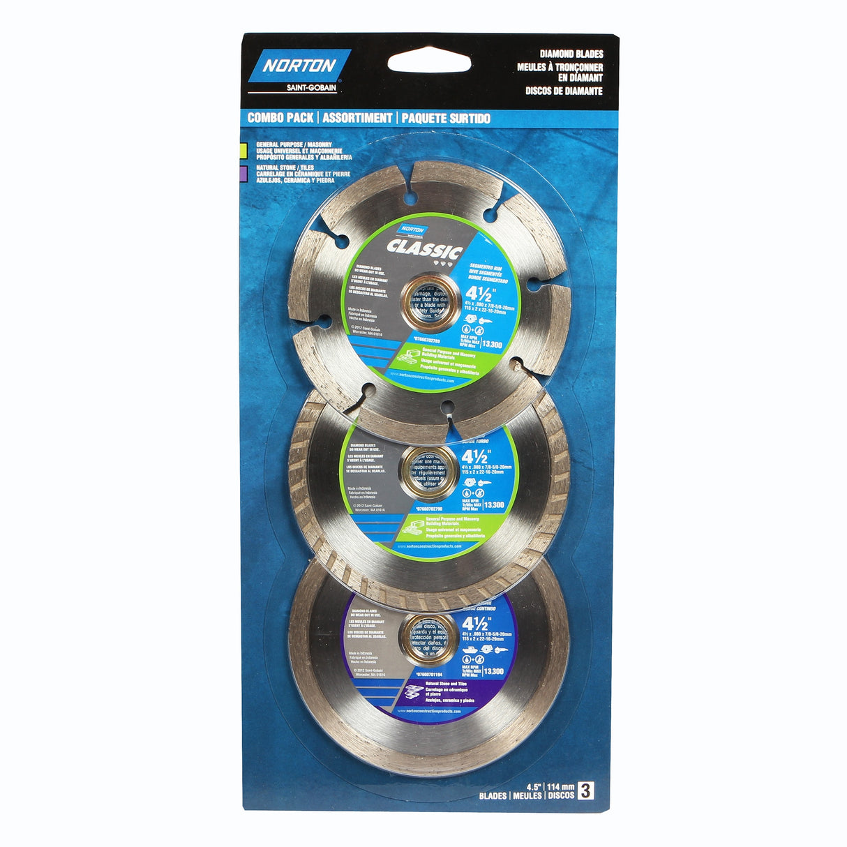 4-1/2-in Set-Tooth Diamond Circular Saw Blade Set (3-Pack) NOR-7660705344