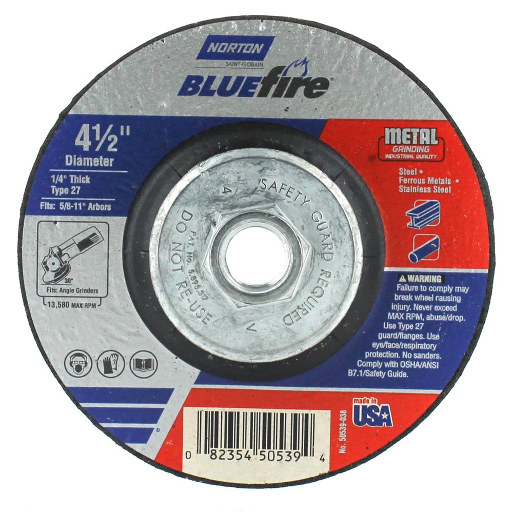 Bluefire 4.5-in Bonded Abrasive Grinding Wheel 50539-038