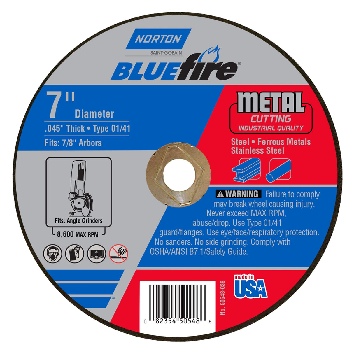 Bluefire 7-in Bonded Abrasive Cut-off Wheel 50548-038