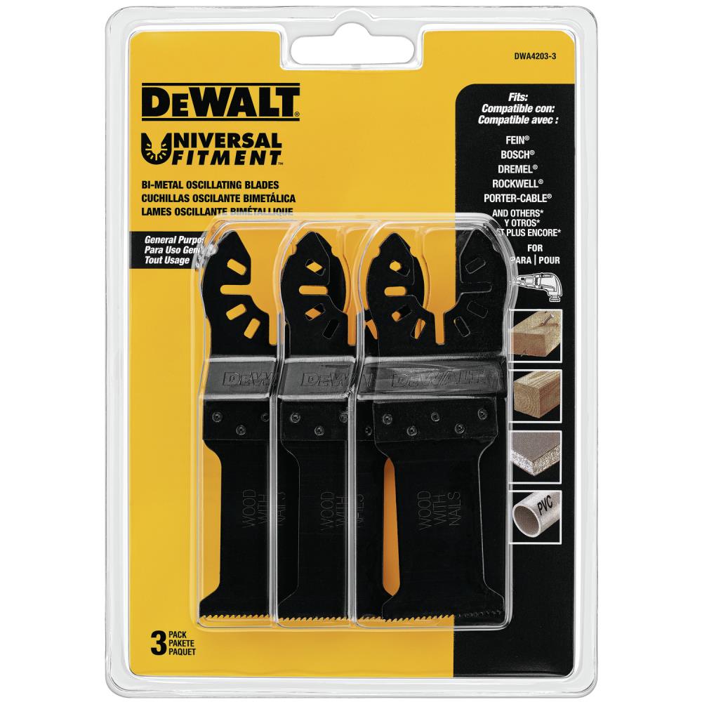 3-Pack Bi-metal Oscillating Tool Blade DWA4203-3