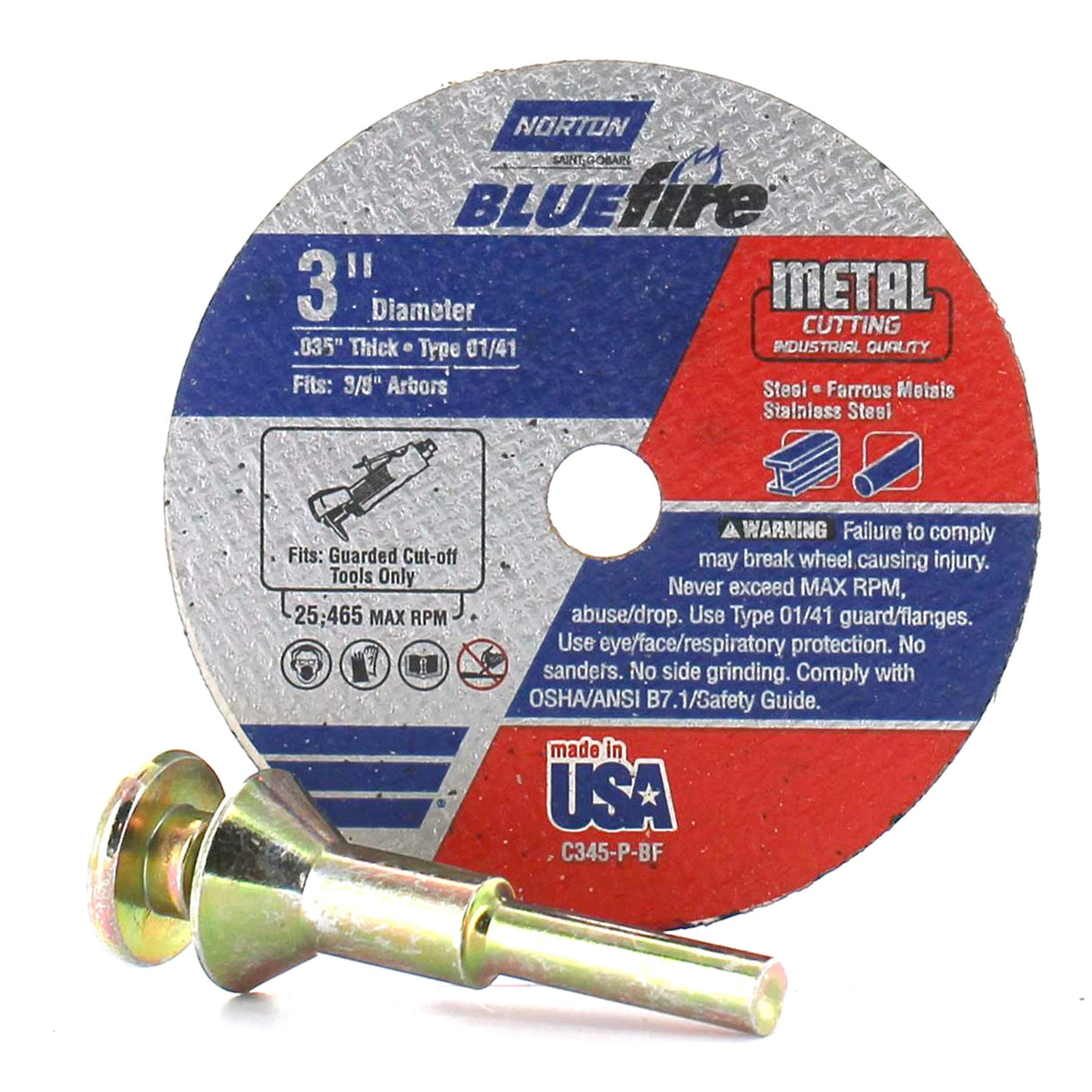 Blue Fire 3-in Bonded Abrasive Cut-off Wheel 50530-038