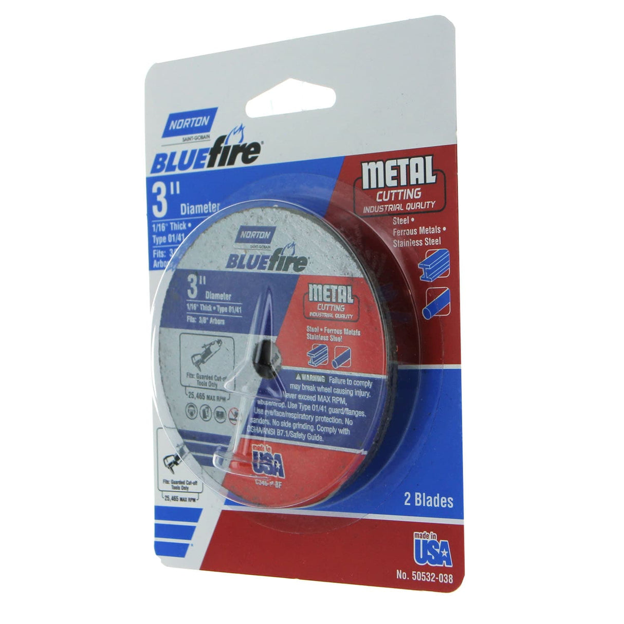 Bluefire 2-Pack 3-in Bonded Abrasive Cut-off Wheel NOR-50532-038