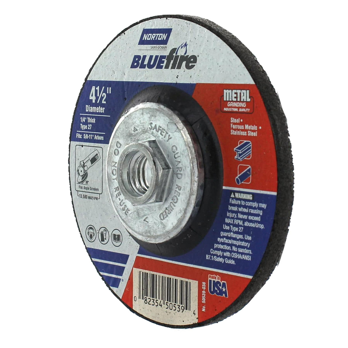 Bluefire 4.5-in Bonded Abrasive Grinding Wheel 50539-038