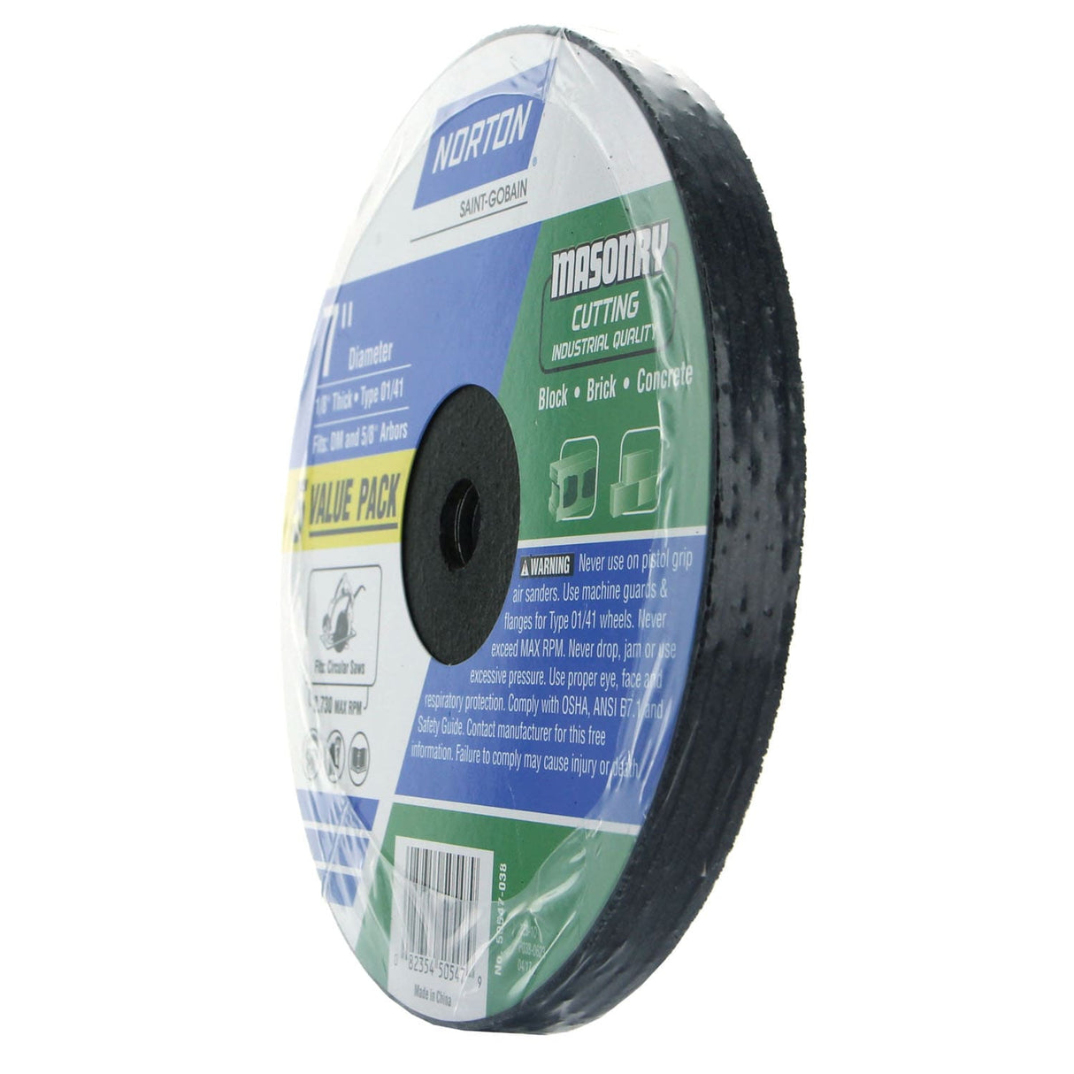 Bluefire 5-Pack 7-in Bonded Abrasive Cut-off Wheel NOR-50547-038