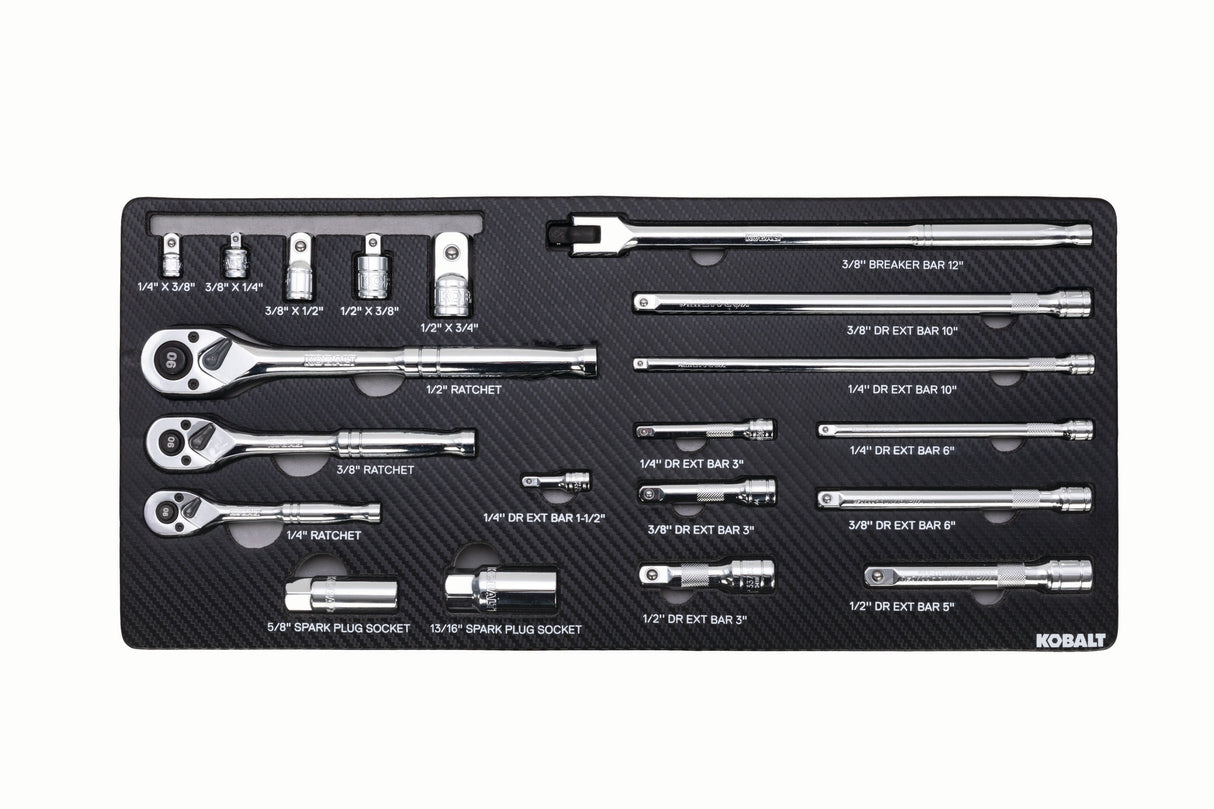 300-Piece Standard (SAE) and Metric Polished Chrome Mechanics Tool Set 80736