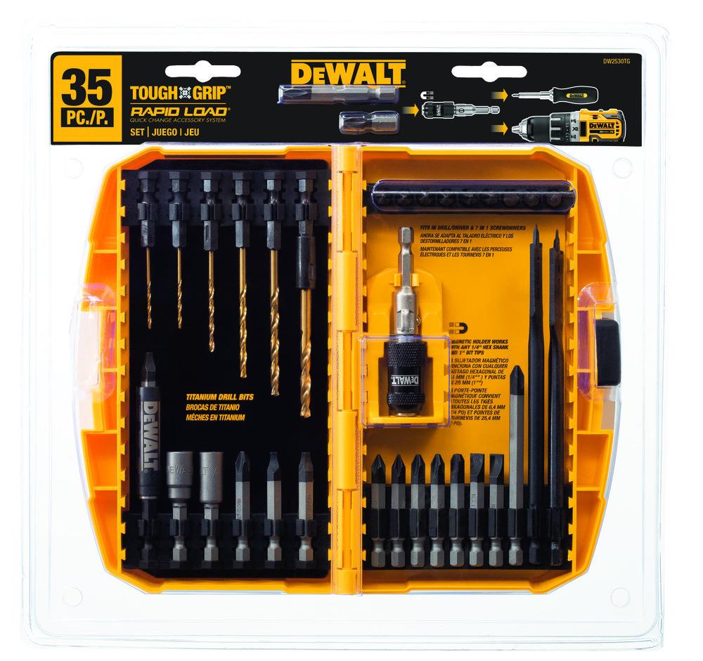 TOUGH GRIP Screwdriver Bit Set (35-Piece) DWAF1235RLTG