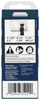 1-3/8-in Carbide-tipped Rabbeting Router Bit 85614MC