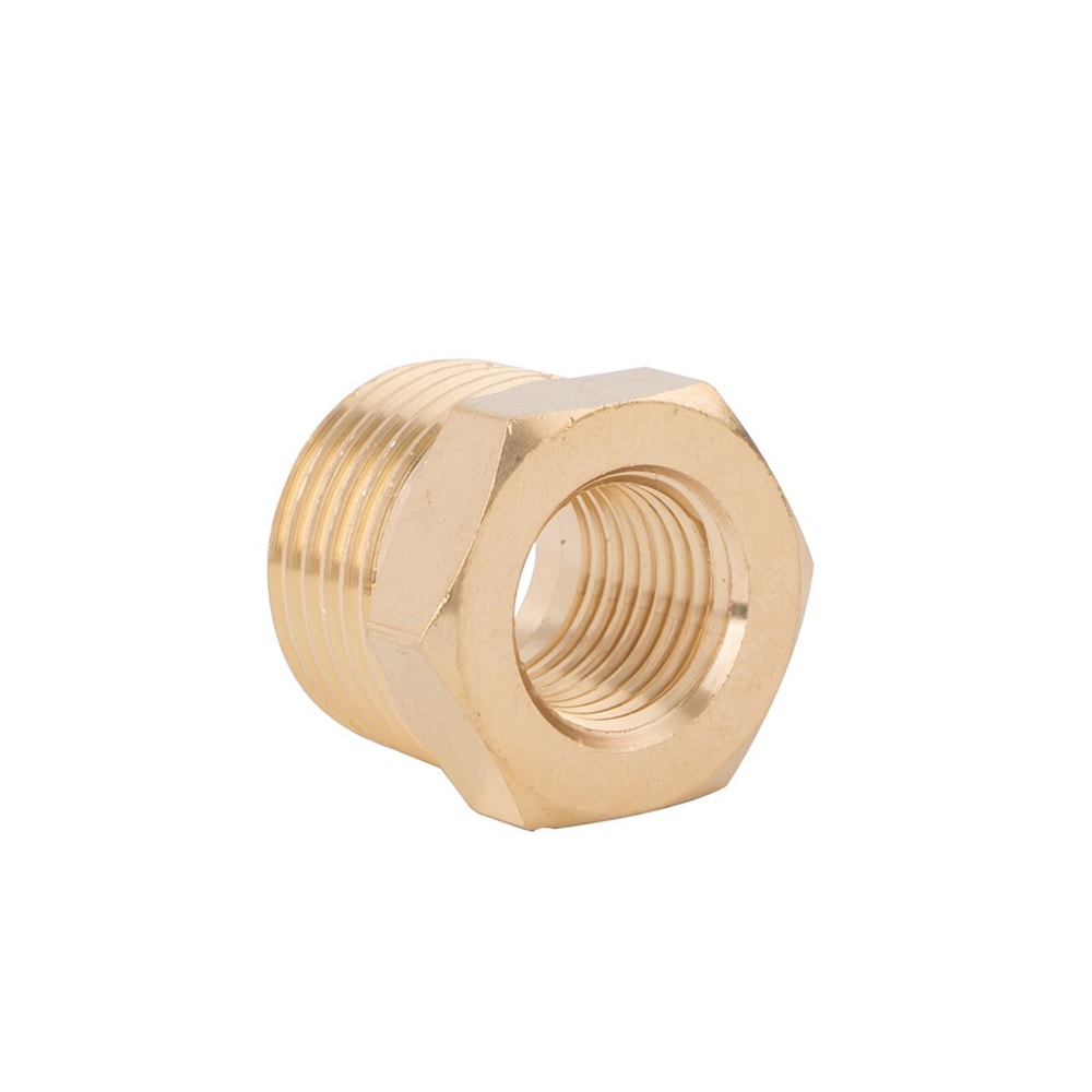 NPT Brass Bushing Adapter 1/2-in (M) x 1/4-in (F) SGY-AIR54NB