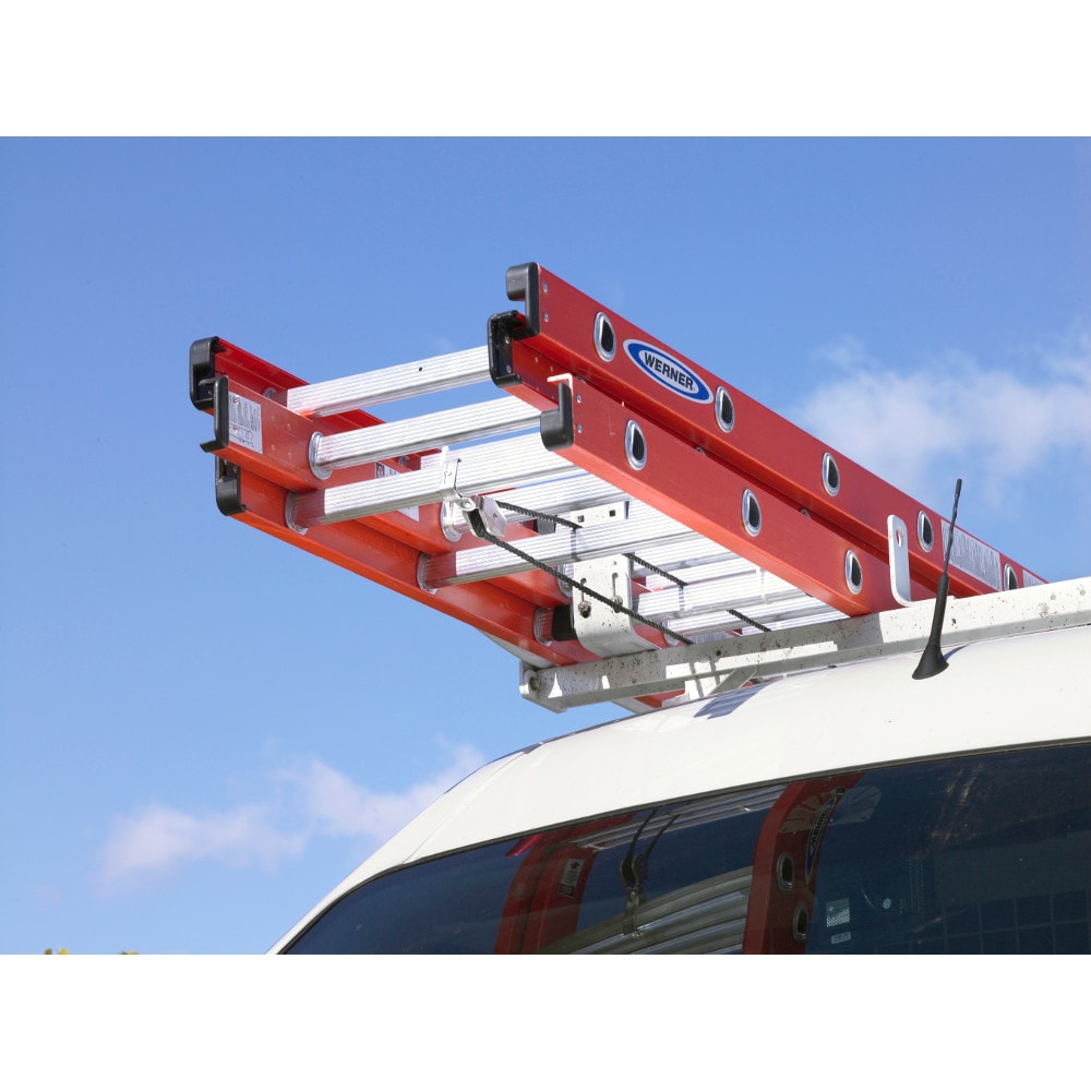 D6200-3 24-ft Fiberglass Type 1a- 300-lb Load Capacity Extension Ladder D6224-3