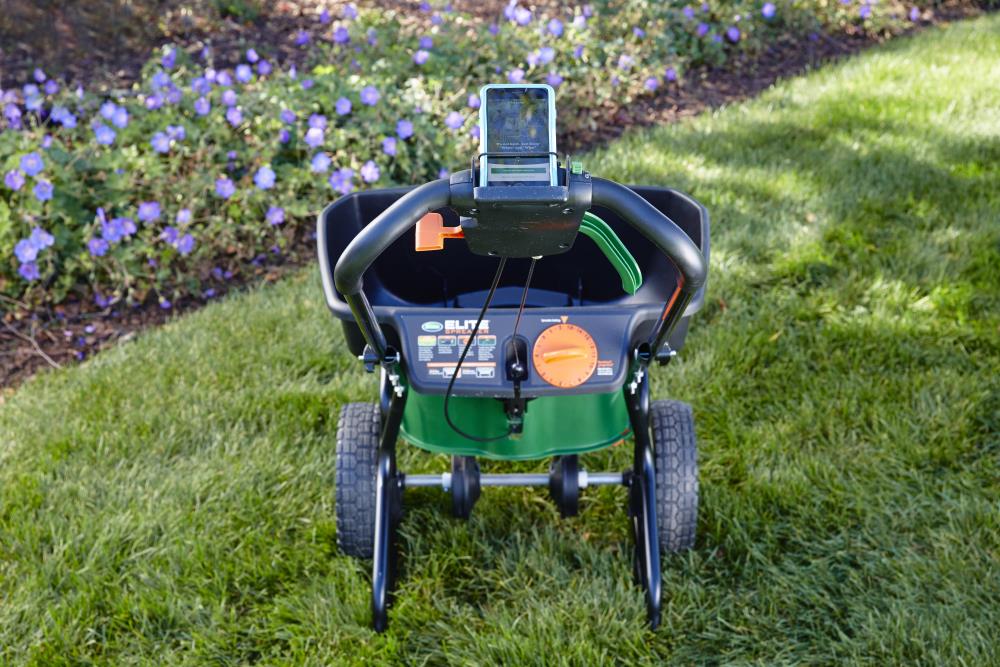 80-lb Elite Spreader Broadcast Fertilizer Spreader 75902